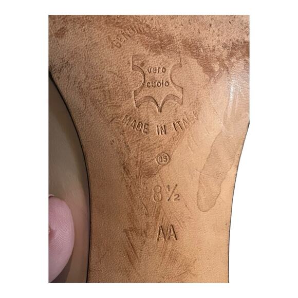 MAGIK BY AMALFI VINTAGE ITALY LEATHER SOLES womens shoes SIZE 8.5 AA HEELS - Picture 5 of 8